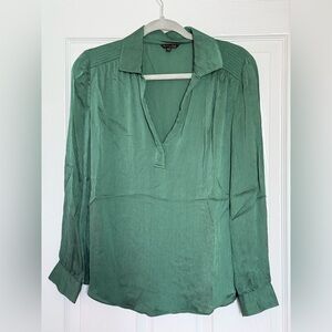 Massimo Dutti Forest Green Blouse